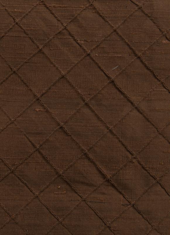 DUP-100_Diamond fabric in Copper - Catania Silks